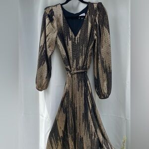 Shimmery Gold and Black Dress